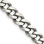 Sterling Silver Antiqued 7.5mm Curb Chain