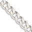 Sterling Silver Curb Chain Necklace 13mm