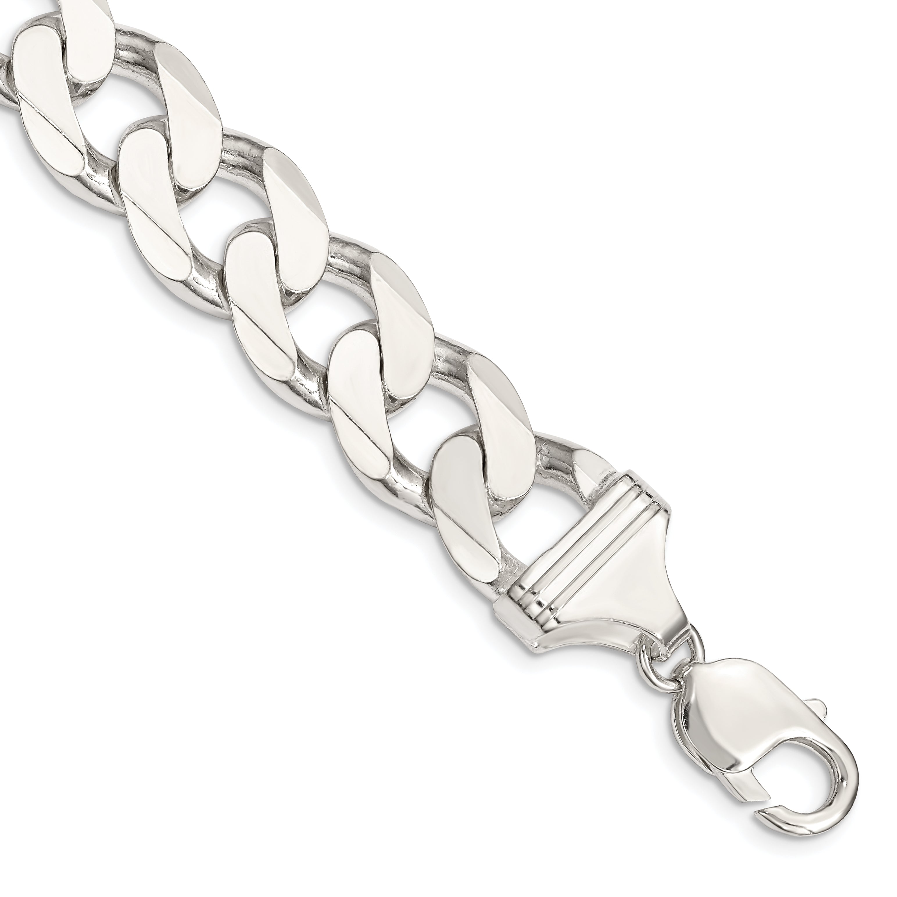 Sterling Silver 14.5mm Curb Chain