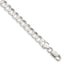 Concave Beveled Curb Chain Bracelet in Sterling Silver, 6.75mm - Sophia Jewelers