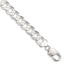 Concave Beveled Curb Chain in Sterling Silver, 9.75mm, 7–30 Inch - Sophia Jewelers