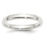 Sterling Silver 3mm Comfort Fit Band