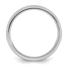 Sterling Silver Rhodium-plated 3mm Comfort Fit Size 13.5 Band