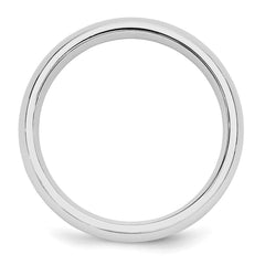 SS Rhodium-plated 5mm Comfort Fit Size 13.5 Band