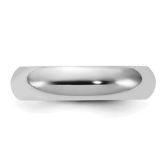 SS Rhodium-plated 5mm Comfort Fit Size 13.5 Band