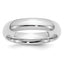 Sterling Silver Rhodium-plated 5mm Comfort Fit Band