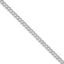 Sterling Silver Rhodium-Plated 4.5mm Pavâ Curb Chain - Sophia Jewelers