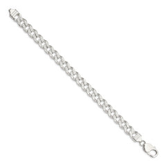 Sterling Silver 9.3mm Pav‚ Curb Chain