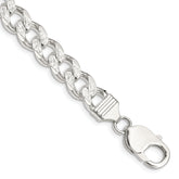 Sterling Silver 9.3mm Pav‚ Curb Chain