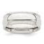 Sterling Silver Milgrain Half-Round Comfort-Fit Wedding Band 7mm, Size 4–13.5 - Sophia Jewelers