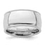Sterling Silver Rhodium-Plated 10mm Comfort Fit Milgrain Band, Size 4–13.5 - Sophia Jewelers
