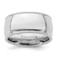 Sterling Silver Rhodium-plated 10mm Comfort Fit Milgrain Size 13.5 Band