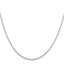 Sterling Silver Rhodium-plated 1.5mm Cable Chain
