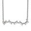 Emerald-Cut Cubic Zirconia Bar Necklace in Sterling Silver, 18 Inch - Sophia Jewelers