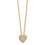 Vibrant Cubic Zirconia Heart Necklace in Gold-Plated Sterling Silver, 18 Inch - Sophia Jewelers