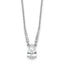 Cheryl M Sterling Silver Rhodium-plated Brilliant-cut CZ Pear Shaped 18 Inch Necklace