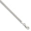 Sterling Silver Polished 3.4mm Domed Curb Chain