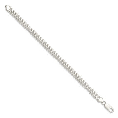 Sterling Silver 7.0mm Polished Domed Curb Chain