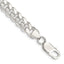 Sterling Silver 7.8mm Polished Domed Curb Chain, 8–28 Inch - Sophia Jewelers