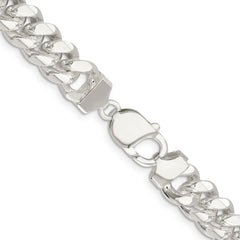 Sterling Silver 10.7mm Polished Domed Curb Chain