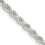 Sterling Silver 2.75mm Diamond-Cut Rope Chain