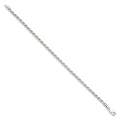 Sterling Silver 3.2mm Diamond-cut Rope Chain