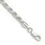 Sterling Silver 3.75mm Diamond-Cut Rope Chain