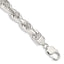 Sterling Silver 9.0mm Diamond-cut Rope Chain