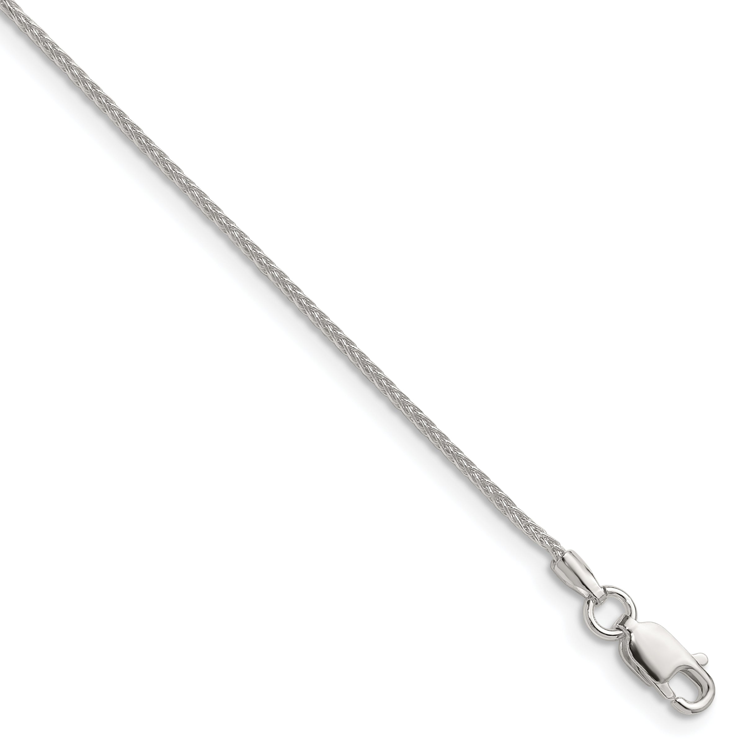 Sterling Silver 1.3mm 8 Sided D/C Double Spiga Chain