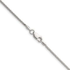 Sterling Silver 1.45mm 8 Sided D/C Double Spiga Chain