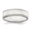Rope-Edge Wedding Band in Sterling Silver, 6mm - Sophia Jewelers