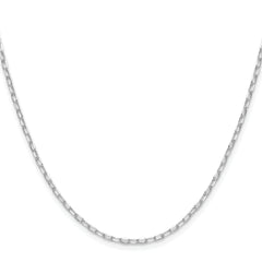 Sterling Silver Rhodium-plated 2.0mm D/C Forzantine Chain
