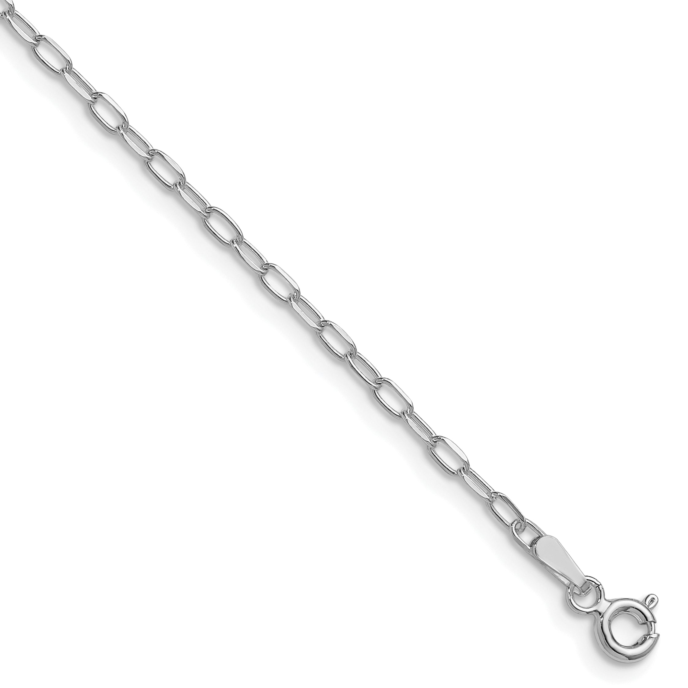 Sterling Silver Rhodium-plated 2.0mm D/C Forzantine Chain