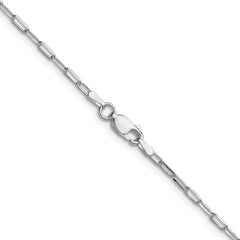 Sterling Silver Rhodium-plated 2.15mm D/C Forzantine Chain