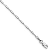 Sterling Silver Rhodium-plated 2.15mm D/C Forzantine Chain