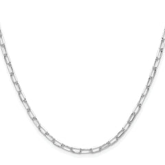 Sterling Silver Rhodium-plated 3.15mm D/C Forzantine Chain