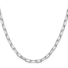 Sterling Silver Rhodium-plated 4.65mm D/C Forzantine Chain