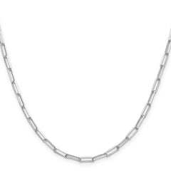 Sterling Silver 3.1mm D/C Paperclip Chain