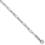 Sterling Silver Rhodium-plated 3.1mm D/C Paperclip Chain