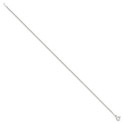 Sterling Silver 1.3mm Solid Rope Chain Anklet