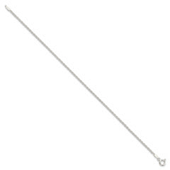 Sterling Silver 1.8mm Solid Rope Chain Anklet