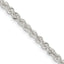 Sterling Silver Rope Chain Necklace 3mm