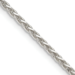 Sterling Silver 2mm Diamond-cut Spiga Chain