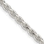 Sterling Silver Diamond-Cut Wheat Chain Necklace 3.5mm