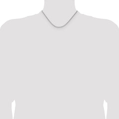 Sterling Silver 2.1mm Diamond-cut Square Spiga Chain