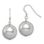 Grey Shell Pearl Dangle Earrings in Sterling Silver, 14-15mm - Sophia Jewelers