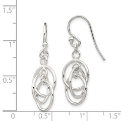 Sterling Silver Polished Dangle Earrings