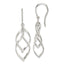 Fancy Twisted Dangle Earrings in Sterling Silver, 14mm - Sophia Jewelers