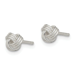 Sterling Silver Love Knot Post Earrings