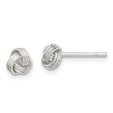 Sterling Silver Love Knot Post Earrings